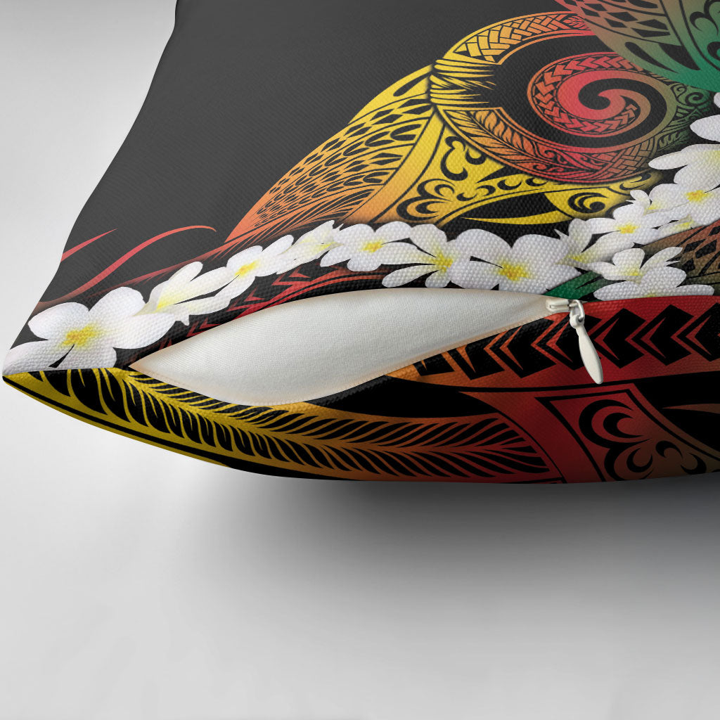 Piko Hawaiian Pillow Cover Gradient Spiral Plumeria Tribal Patterns DT05 - Polynesian Pride