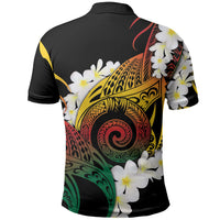 Piko Hawaiian Polo Shirt Gradient Spiral Plumeria Tribal Patterns DT05 - Polynesian Pride