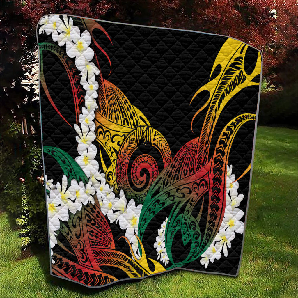 Piko Hawaiian Quilt Gradient Spiral Plumeria Tribal Patterns DT05 - Polynesian Pride