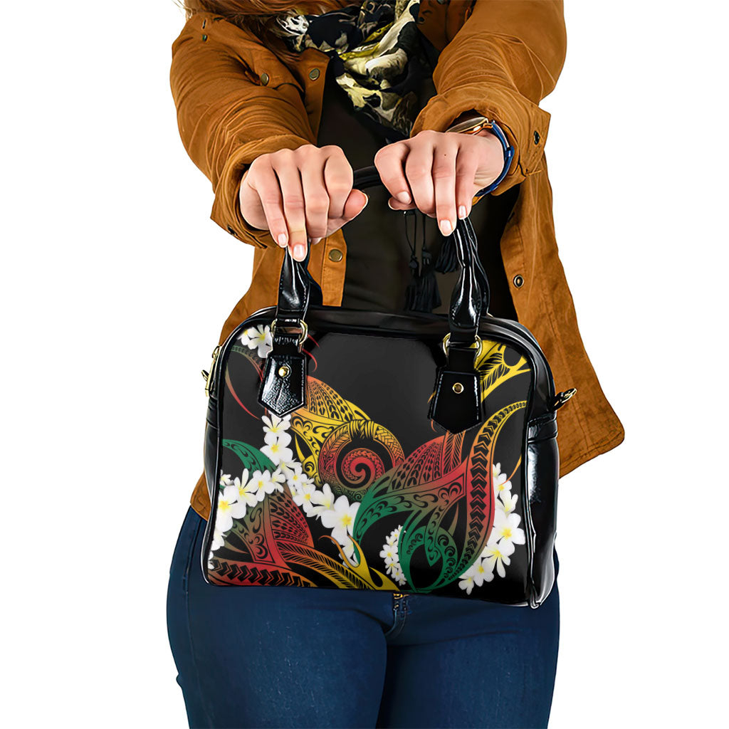Piko Hawaiian Shoulder Handbag Gradient Spiral Plumeria Tribal Patterns DT05 One Size Multicolor - Polynesian Pride