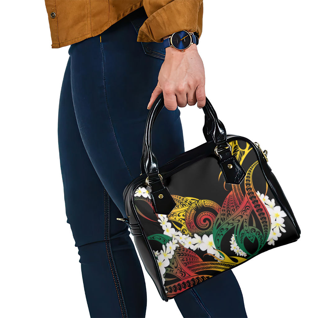 Piko Hawaiian Shoulder Handbag Gradient Spiral Plumeria Tribal Patterns DT05 - Polynesian Pride