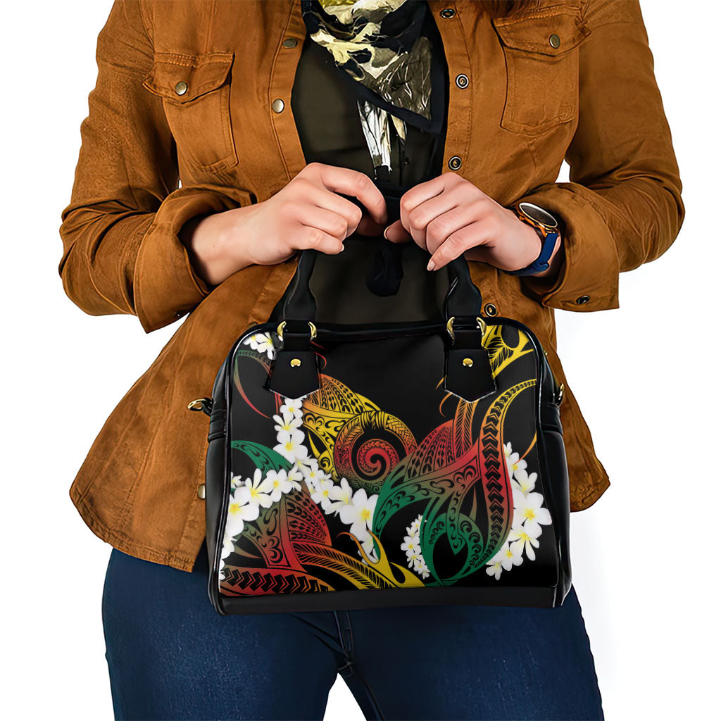 Piko Hawaiian Shoulder Handbag Gradient Spiral Plumeria Tribal Patterns DT05 - Polynesian Pride