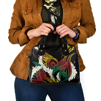 Piko Hawaiian Shoulder Handbag Gradient Spiral Plumeria Tribal Patterns DT05 - Polynesian Pride