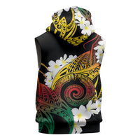 Piko Hawaiian Sleeveless Hoodie Gradient Spiral Plumeria Tribal Patterns DT05 - Polynesian Pride