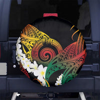 Piko Hawaiian Spare Tire Cover Gradient Spiral Plumeria Tribal Patterns DT05 No hole Multicolor - Polynesian Pride