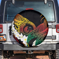 Piko Hawaiian Spare Tire Cover Gradient Spiral Plumeria Tribal Patterns DT05 Multicolor - Polynesian Pride