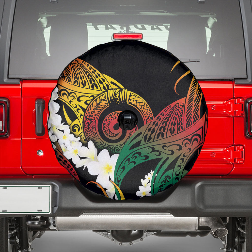 Piko Hawaiian Spare Tire Cover Gradient Spiral Plumeria Tribal Patterns DT05 - Polynesian Pride