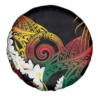 Piko Hawaiian Spare Tire Cover Gradient Spiral Plumeria Tribal Patterns DT05 - Polynesian Pride