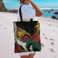 Piko Hawaiian Tote Bag Gradient Spiral Plumeria Tribal Patterns DT05 - Polynesian Pride
