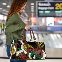 Piko Hawaiian Travel Bag Gradient Spiral Plumeria Tribal Patterns DT05 - Polynesian Pride
