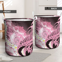 Piko Hawaiian Laundry Basket Pink Galaxy Spiral Plumeria Tribal Patterns DT05 - Polynesian Pride