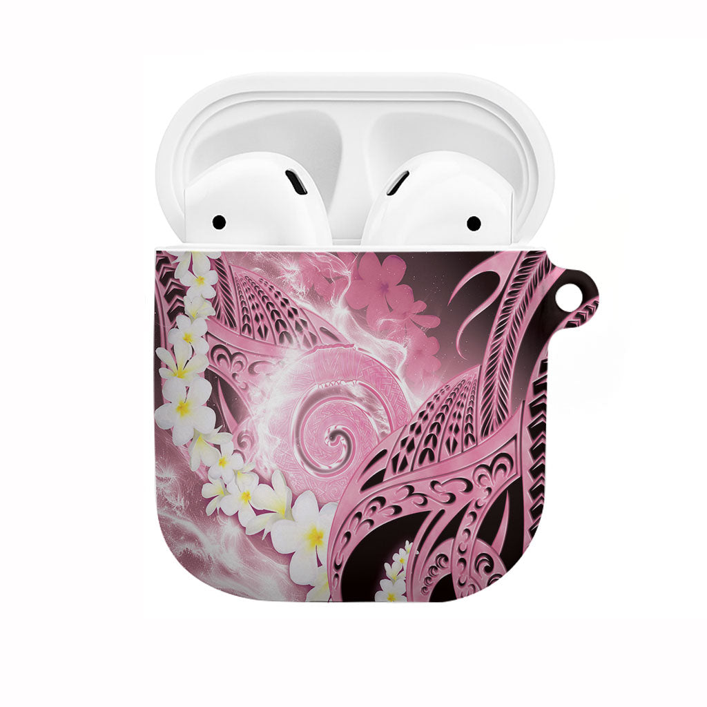 Piko Hawaiian AirPods Case Pink Galaxy Spiral Plumeria Tribal Patterns DT05 Pink - Polynesian Pride