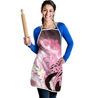 Piko Hawaiian Apron Pink Galaxy Spiral Plumeria Tribal Patterns DT05 - Polynesian Pride