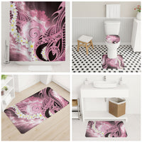 Piko Hawaiian Bathroom Set Pink Galaxy Spiral Plumeria Tribal Patterns DT05 - Polynesian Pride