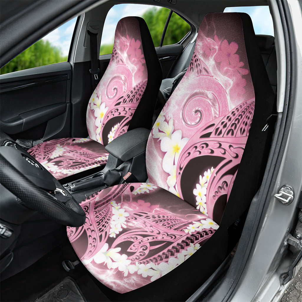 Piko Hawaiian Car Seat Cover Pink Galaxy Spiral Plumeria Tribal Patterns DT05 - Polynesian Pride