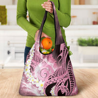 Piko Hawaiian Grocery Bag Pink Galaxy Spiral Plumeria Tribal Patterns DT05 - Polynesian Pride