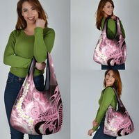 Piko Hawaiian Grocery Bag Pink Galaxy Spiral Plumeria Tribal Patterns DT05 - Polynesian Pride