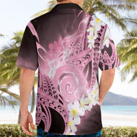 Piko Hawaiian Hawaiian Shirt Pink Galaxy Spiral Plumeria Tribal Patterns DT05 - Polynesian Pride
