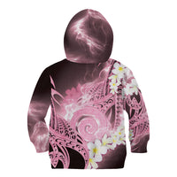 Piko Hawaiian Kid Hoodie Pink Galaxy Spiral Plumeria Tribal Patterns DT05 - Polynesian Pride