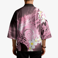Piko Hawaiian Kimono Pink Galaxy Spiral Plumeria Tribal Patterns DT05 - Polynesian Pride