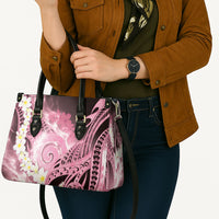 Piko Hawaiian Leather Bag Pink Galaxy Spiral Plumeria Tribal Patterns DT05 - Polynesian Pride