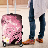 Piko Hawaiian Luggage Cover Pink Galaxy Spiral Plumeria Tribal Patterns DT05 Pink - Polynesian Pride
