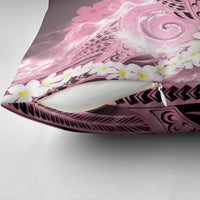Piko Hawaiian Pillow Cover Pink Galaxy Spiral Plumeria Tribal Patterns DT05 - Polynesian Pride