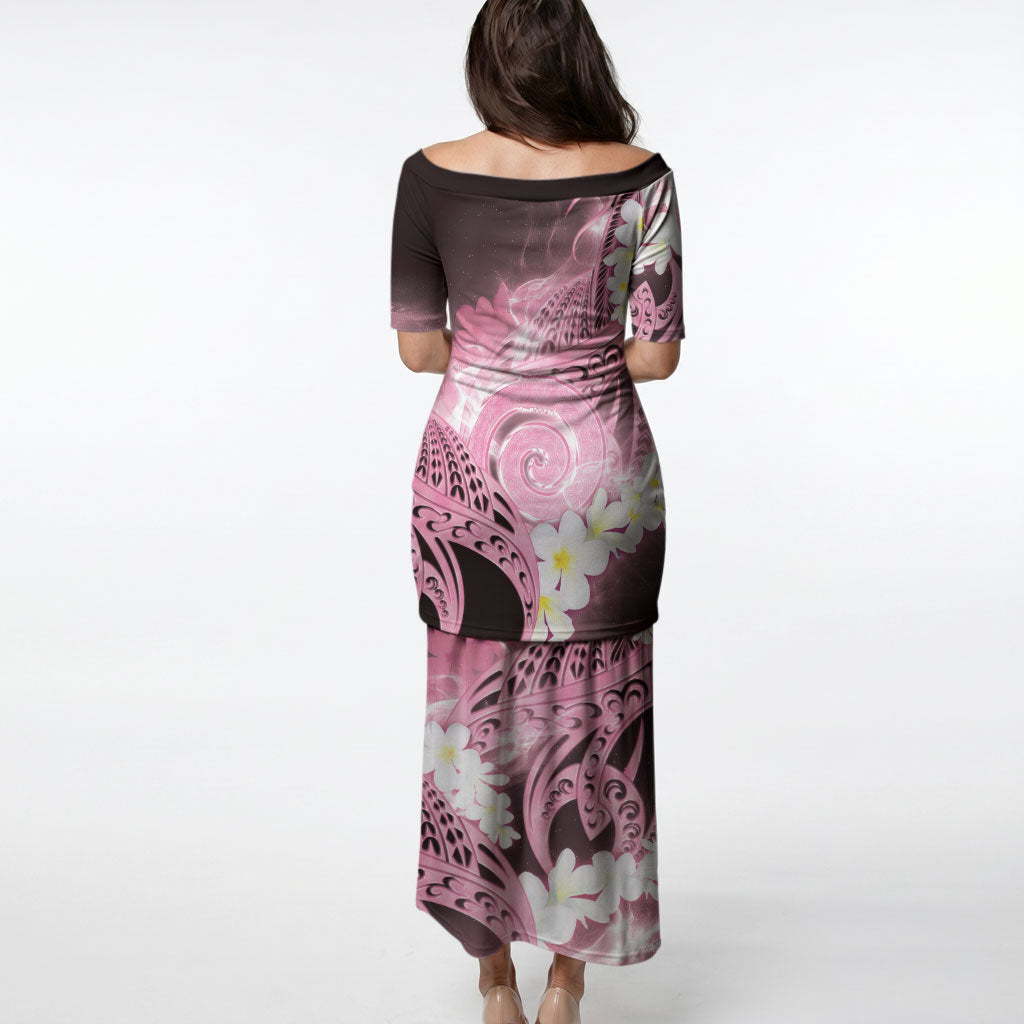 Piko Hawaiian Puletasi Pink Galaxy Spiral Plumeria Tribal Patterns DT05 - Polynesian Pride