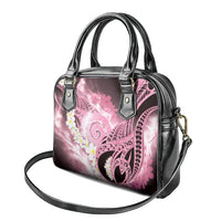 Piko Hawaiian Shoulder Handbag Pink Galaxy Spiral Plumeria Tribal Patterns DT05 - Polynesian Pride