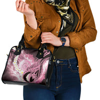 Piko Hawaiian Shoulder Handbag Pink Galaxy Spiral Plumeria Tribal Patterns DT05 - Polynesian Pride