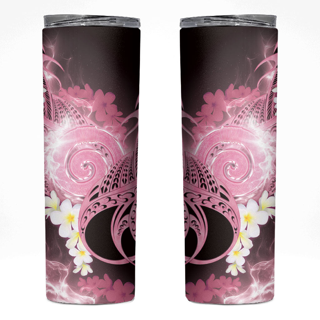 Piko Hawaiian Skinny Tumbler Pink Galaxy Spiral Plumeria Tribal Patterns DT05 Pink - Polynesian Pride