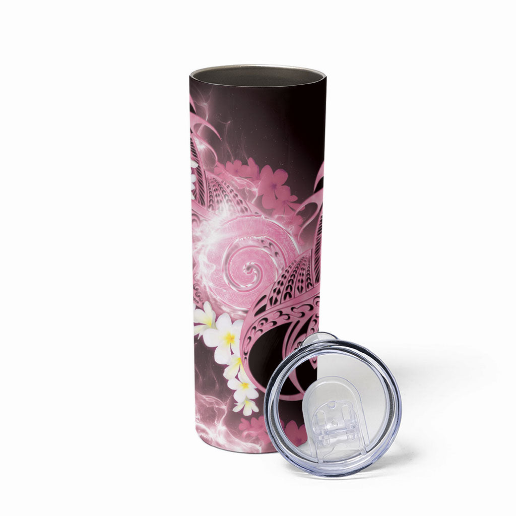 Piko Hawaiian Skinny Tumbler Pink Galaxy Spiral Plumeria Tribal Patterns DT05 - Polynesian Pride