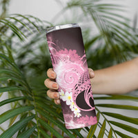 Piko Hawaiian Skinny Tumbler Pink Galaxy Spiral Plumeria Tribal Patterns DT05 - Polynesian Pride