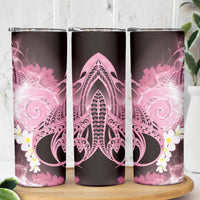 Piko Hawaiian Skinny Tumbler Pink Galaxy Spiral Plumeria Tribal Patterns DT05 - Polynesian Pride