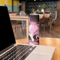 Piko Hawaiian Skinny Tumbler Pink Galaxy Spiral Plumeria Tribal Patterns DT05 - Polynesian Pride