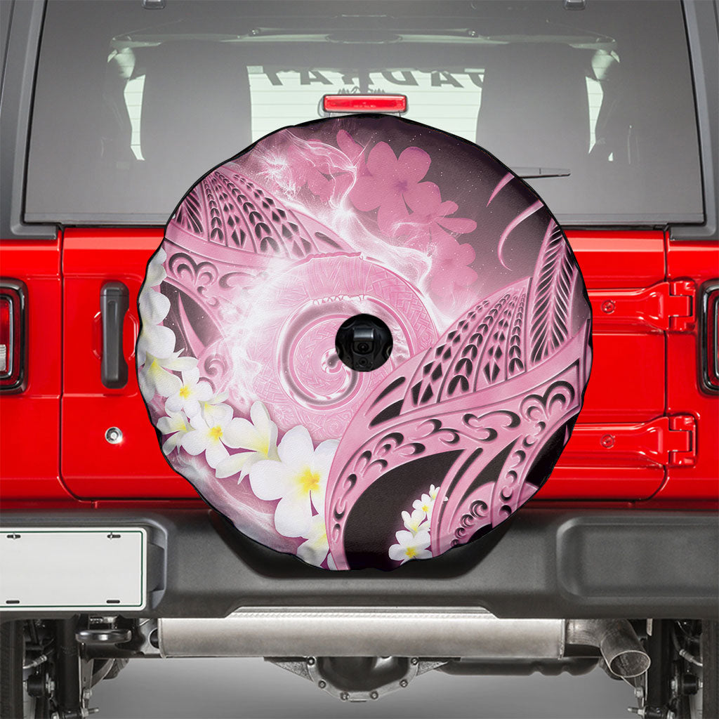 Piko Hawaiian Spare Tire Cover Pink Galaxy Spiral Plumeria Tribal Patterns DT05 - Polynesian Pride