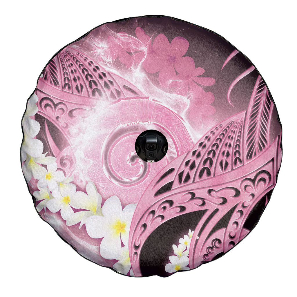 Piko Hawaiian Spare Tire Cover Pink Galaxy Spiral Plumeria Tribal Patterns DT05 - Polynesian Pride