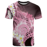 Piko Hawaiian T Shirt Pink Galaxy Spiral Plumeria Tribal Patterns DT05 Pink - Polynesian Pride
