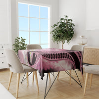 Piko Hawaiian Tablecloth Pink Galaxy Spiral Plumeria Tribal Patterns DT05 - Polynesian Pride