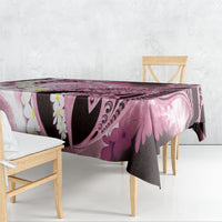 Piko Hawaiian Tablecloth Pink Galaxy Spiral Plumeria Tribal Patterns DT05 - Polynesian Pride