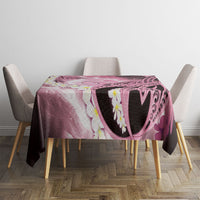 Piko Hawaiian Tablecloth Pink Galaxy Spiral Plumeria Tribal Patterns DT05 - Polynesian Pride