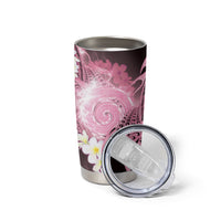 Piko Hawaiian Tumbler Cup Pink Galaxy Spiral Plumeria Tribal Patterns DT05 - Polynesian Pride