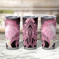 Piko Hawaiian Tumbler Cup Pink Galaxy Spiral Plumeria Tribal Patterns DT05 - Polynesian Pride