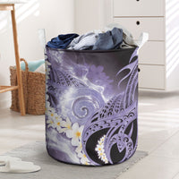 Piko Hawaiian Laundry Basket Purple Galaxy Spiral Plumeria Tribal Patterns DT05 Purple - Polynesian Pride
