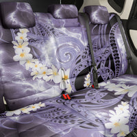 Piko Hawaiian Back Car Seat Cover Purple Galaxy Spiral Plumeria Tribal Patterns DT05 - Polynesian Pride