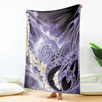 Piko Hawaiian Blanket Purple Galaxy Spiral Plumeria Tribal Patterns DT05 - Polynesian Pride