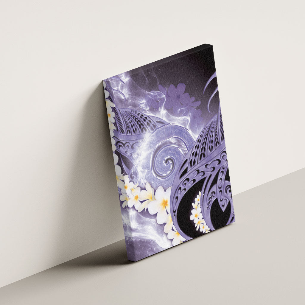Piko Hawaiian Canvas Wall Art Purple Galaxy Spiral Plumeria Tribal Patterns DT05 - Polynesian Pride