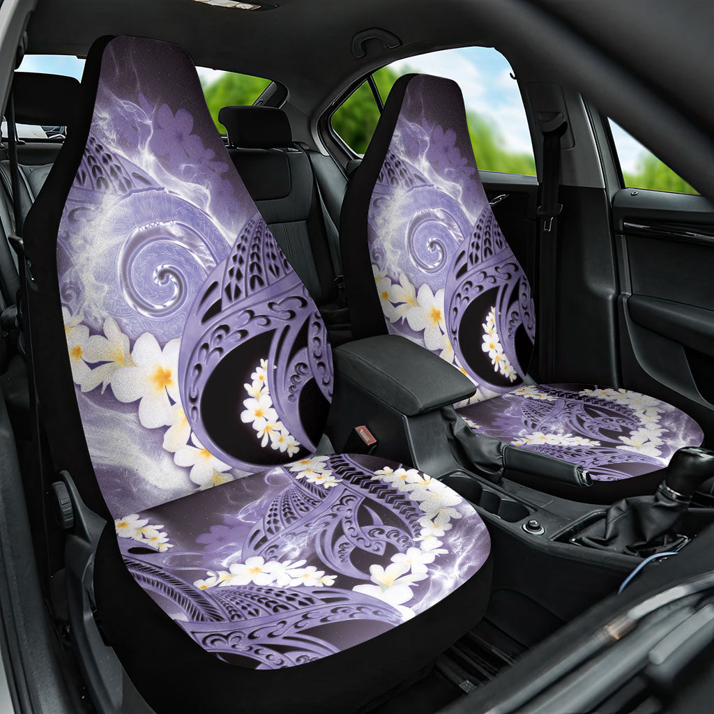 Piko Hawaiian Car Seat Cover Purple Galaxy Spiral Plumeria Tribal Patterns DT05 One Size Purple - Polynesian Pride