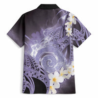 Piko Hawaiian Hawaiian Shirt Purple Galaxy Spiral Plumeria Tribal Patterns DT05 - Polynesian Pride