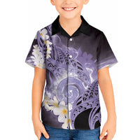 Piko Hawaiian Hawaiian Shirt Purple Galaxy Spiral Plumeria Tribal Patterns DT05 - Polynesian Pride